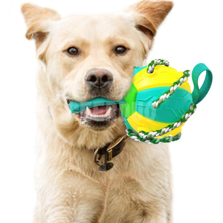 Disco volador interactivo para mascotas Bola de juguete para perros resistente a mordeduras GRDTD-2