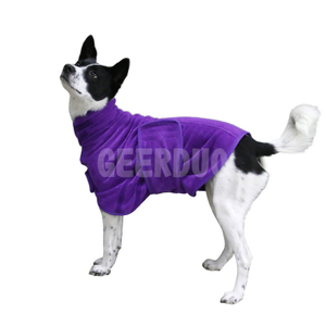 Albornoz para perros de varios tamaños con cinta mágica en el pecho GRDGB-2