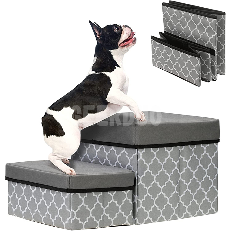 Escaleras para mascotas para camas altas y sofás Cubierta plegable para máquina GRDCS-3