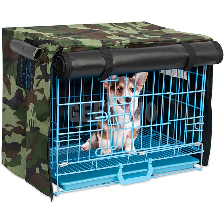 Cubierta de jaula para perros de doble puerta GRDCO-6