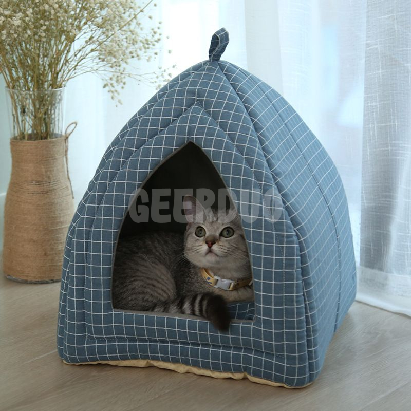 Tienda de campaña triangular para gatos con calentamiento automático GRDDC-8