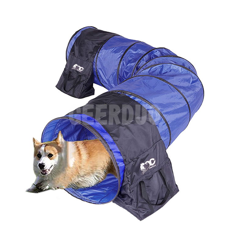 Túnel de entrenamiento para perros al aire libre con saco de arena GRDOP-12