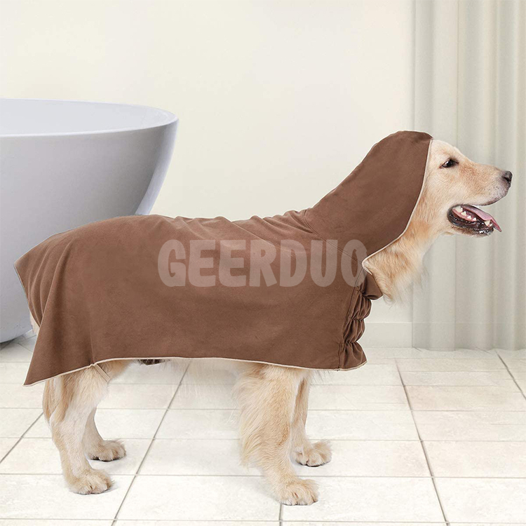 Toallas de baño súper absorbentes para perros Albornoz para perros de secado rápido GRDGB-7