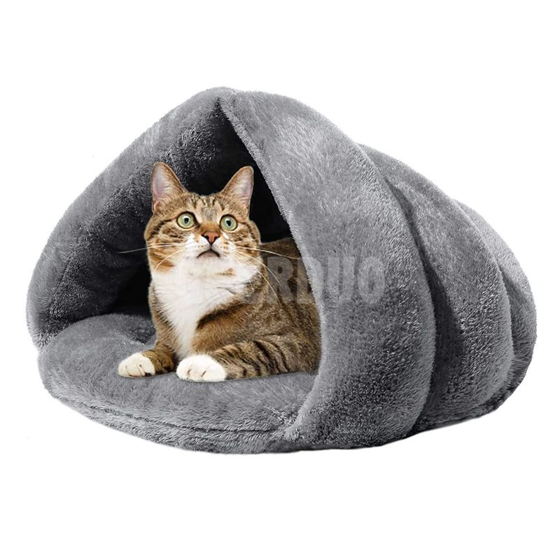 Cama suave y cálida para gatos para tienda de invierno para gatos con autocalentamiento GRDDC-2
