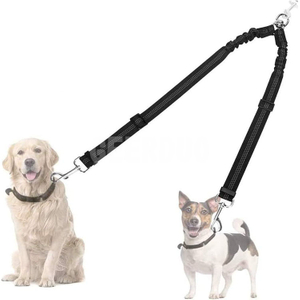 Entrenamiento para caminar con correa doble para perros con rotación giratoria de 360 ​​° para 2 perros GRDHL-12