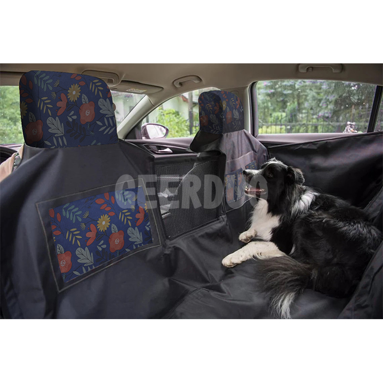 Cubierta de asiento de automóvil para mascotas - A prueba de rayones y respaldo antideslizante GRDSB-14