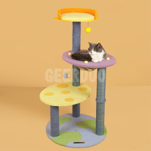 Árbol para gatos Torre para gatos con poste rascador GRDTR-3