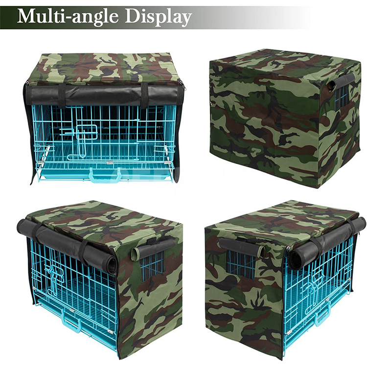 Cubierta de jaula para perros de doble puerta GRDCO-6