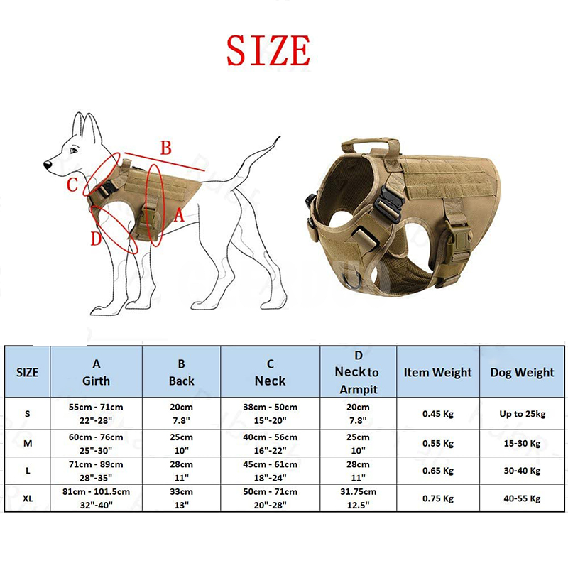 Arnés para perro táctico al aire libre de camuflaje con asa GRDHH-20 